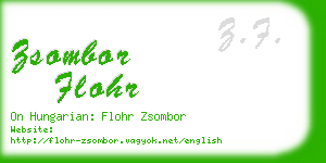 zsombor flohr business card